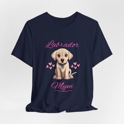 Labrador Mum T-Shirt — Dark Grey Heather — free worldwide delivery — SniffWaggleNWalk™