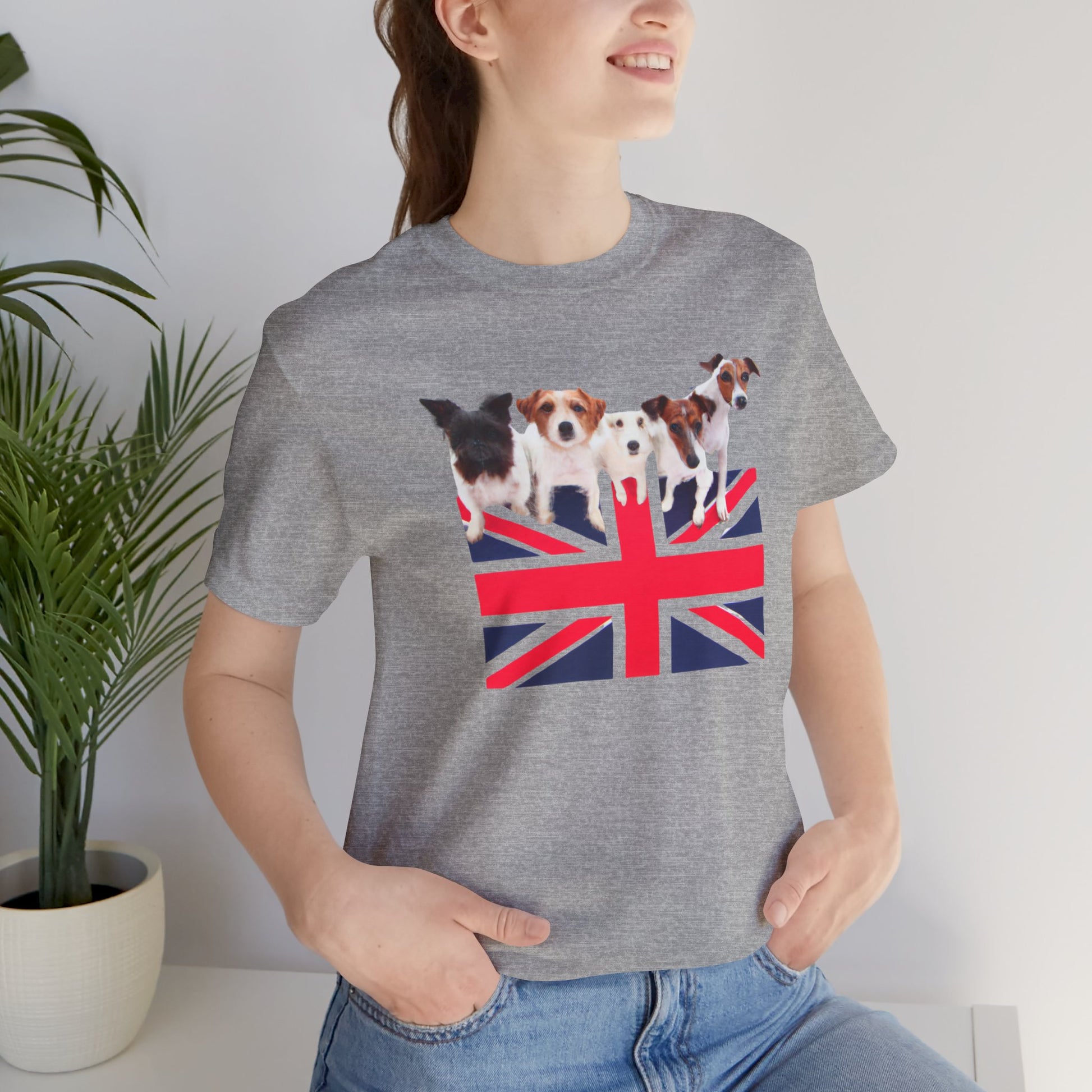 Union Jack Dog Pack T-Shirt — British dog lover gift tee