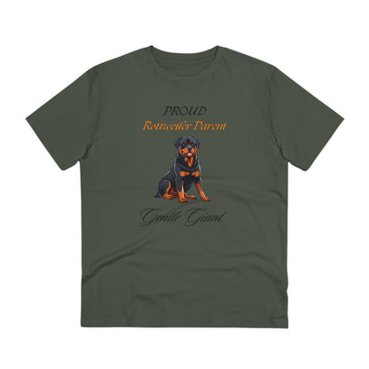 PROUD ROTTWEILER PARENT "Gentle Giant" Organic T-shirt - Unisex - Sniff Waggle And Walk