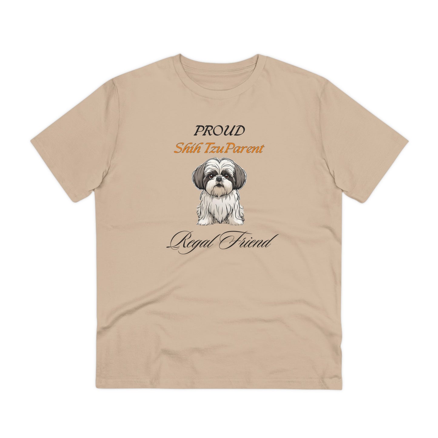 PROUD SHIH TZU PARENT "Regal Friend" Soft Organic T-shirt - Unisex - Sniff Waggle And Walk