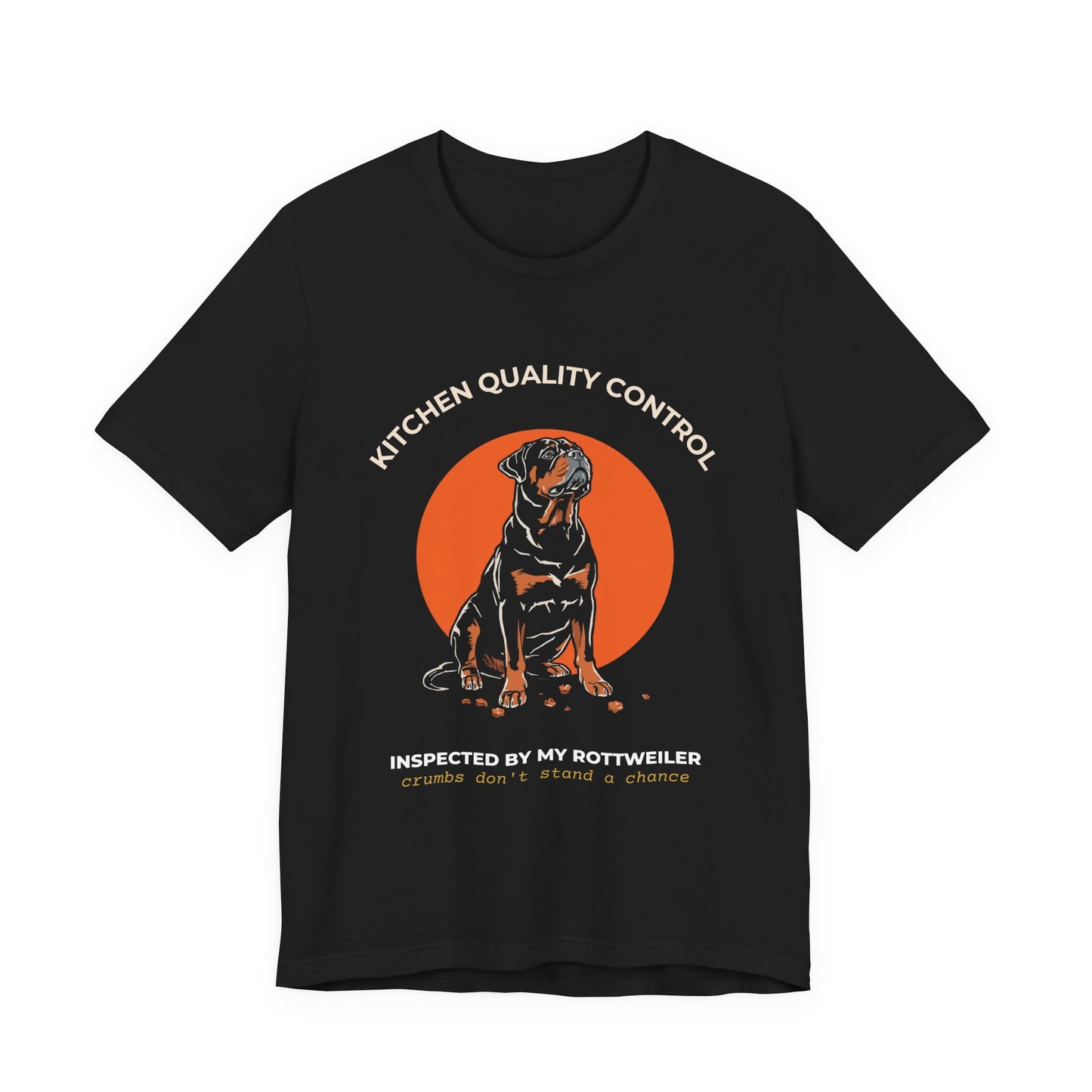 Rottweiler Kitchen Quality Control Tee — "Inspected by My Rottweiler" Dog Lover T‑Shirt