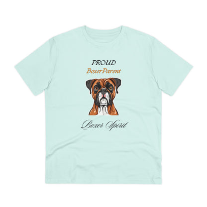 PROUD BOXER PARENT "Boxer Spirit" Soft Dog Themed Organic T-shirt - Unisex - Sniff Waggle And Walk