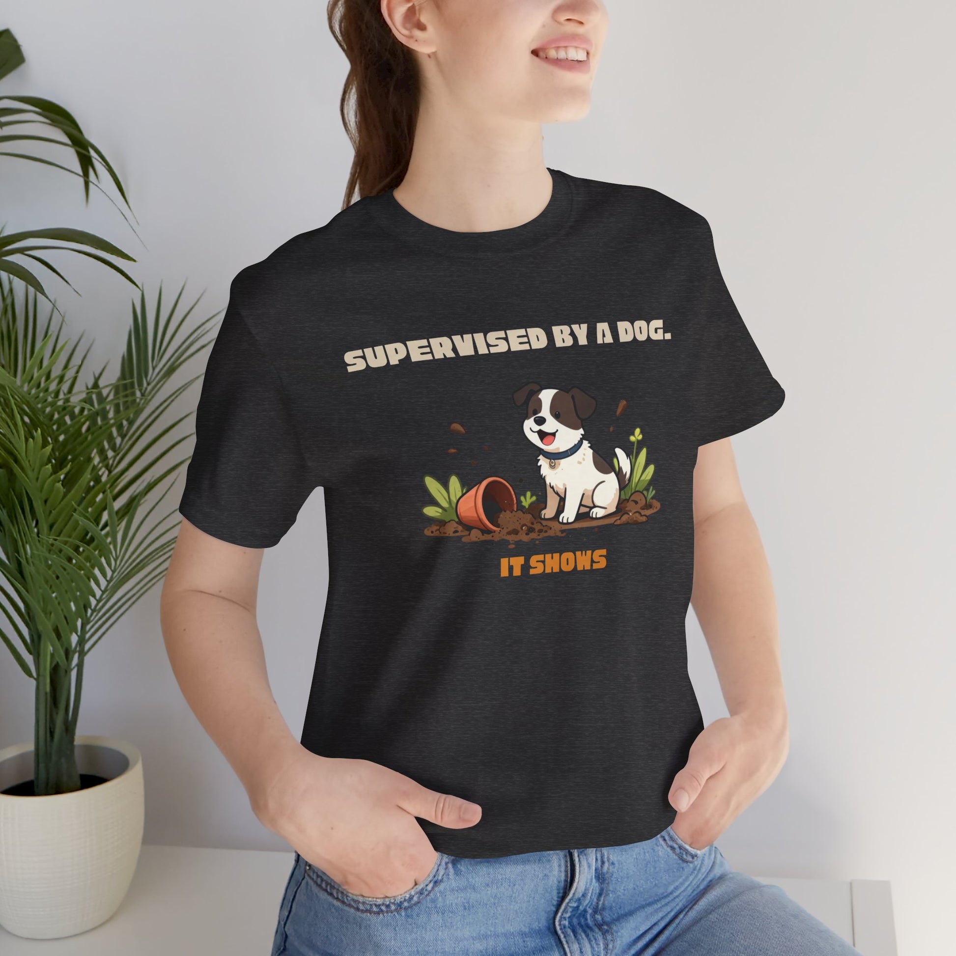 Gardening dog lover t-shirt — made to order, printed fresh