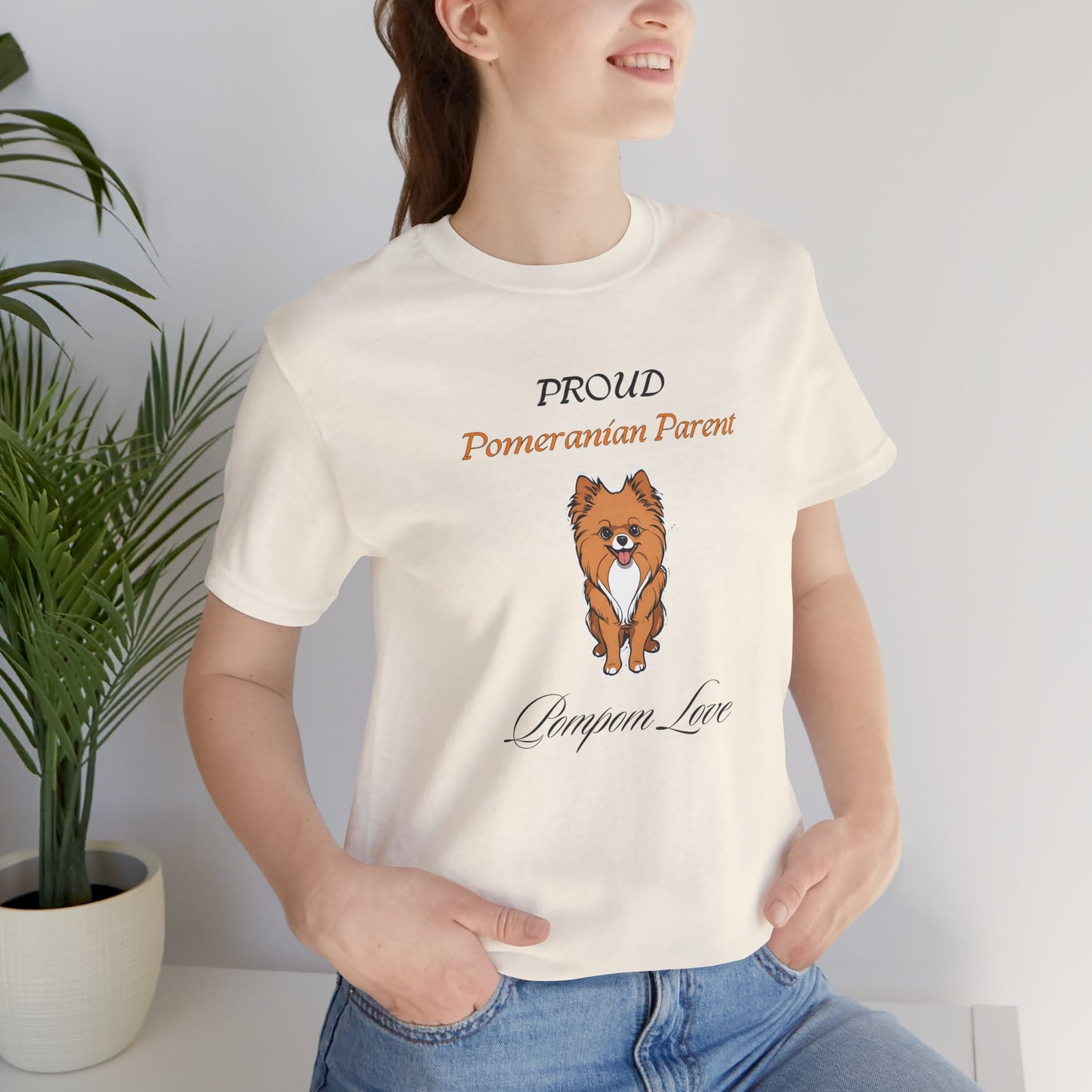 Proud Pomeranian Parent t-shirt sleeve detail