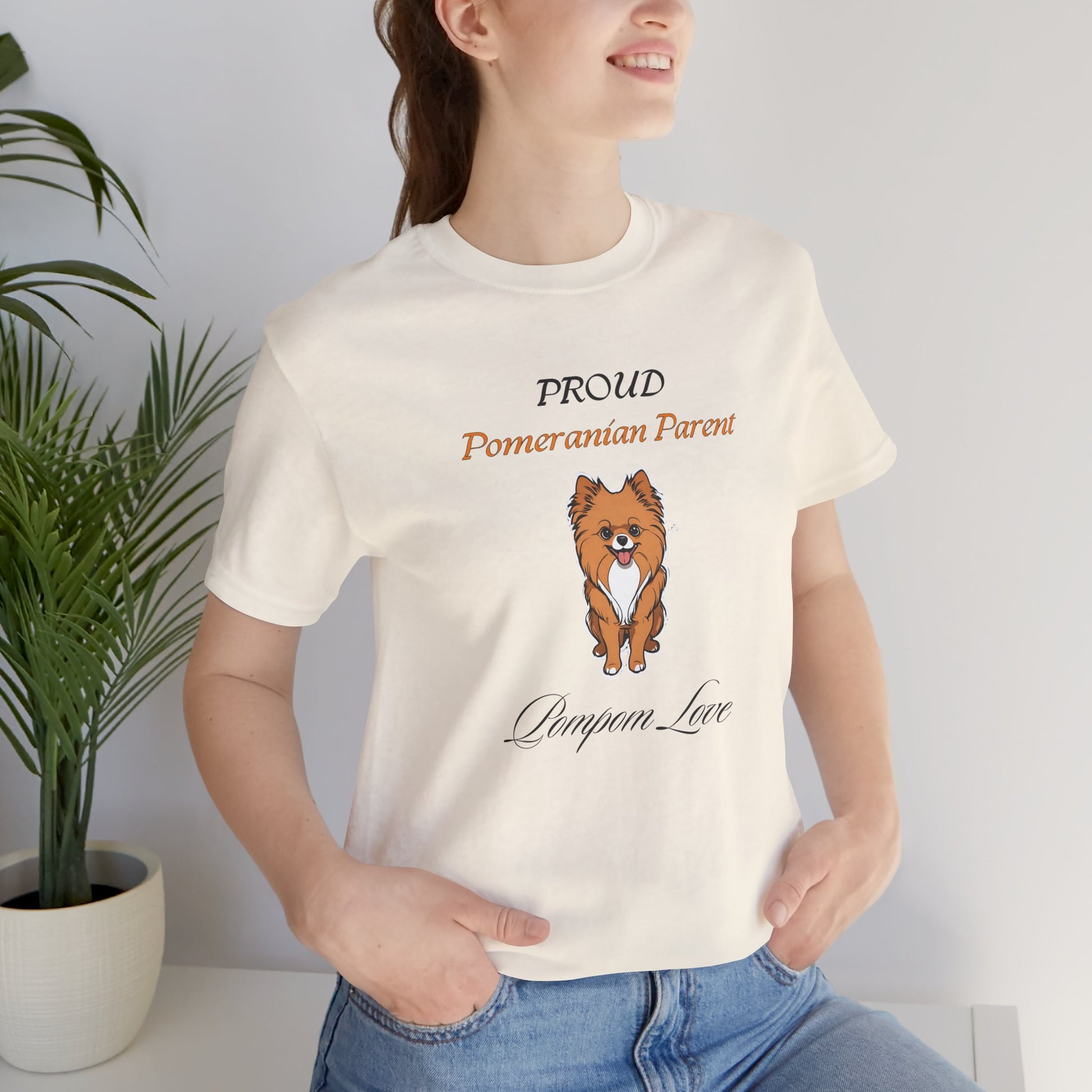 Proud Pomeranian Parent t-shirt sleeve detail