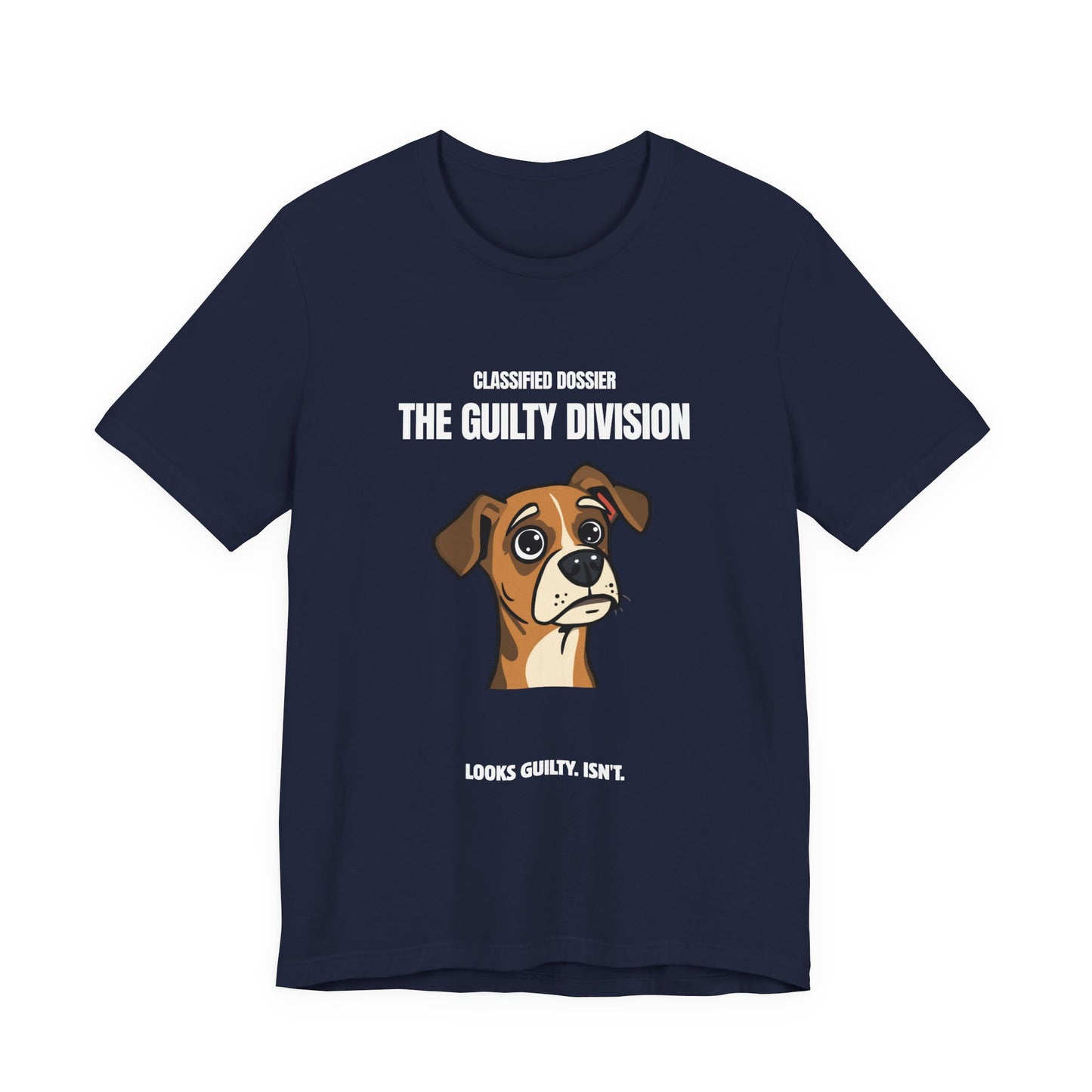 The Guilty Division Dog Tee – "Classified Dossier" Cute Boxer Puppy Shirt