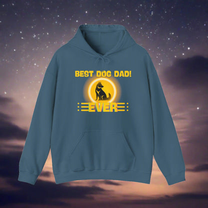 SniffwaggleNwalk™ "Best dog dad ever" Hooded Sweatshirt - Sniff Waggle And Walk