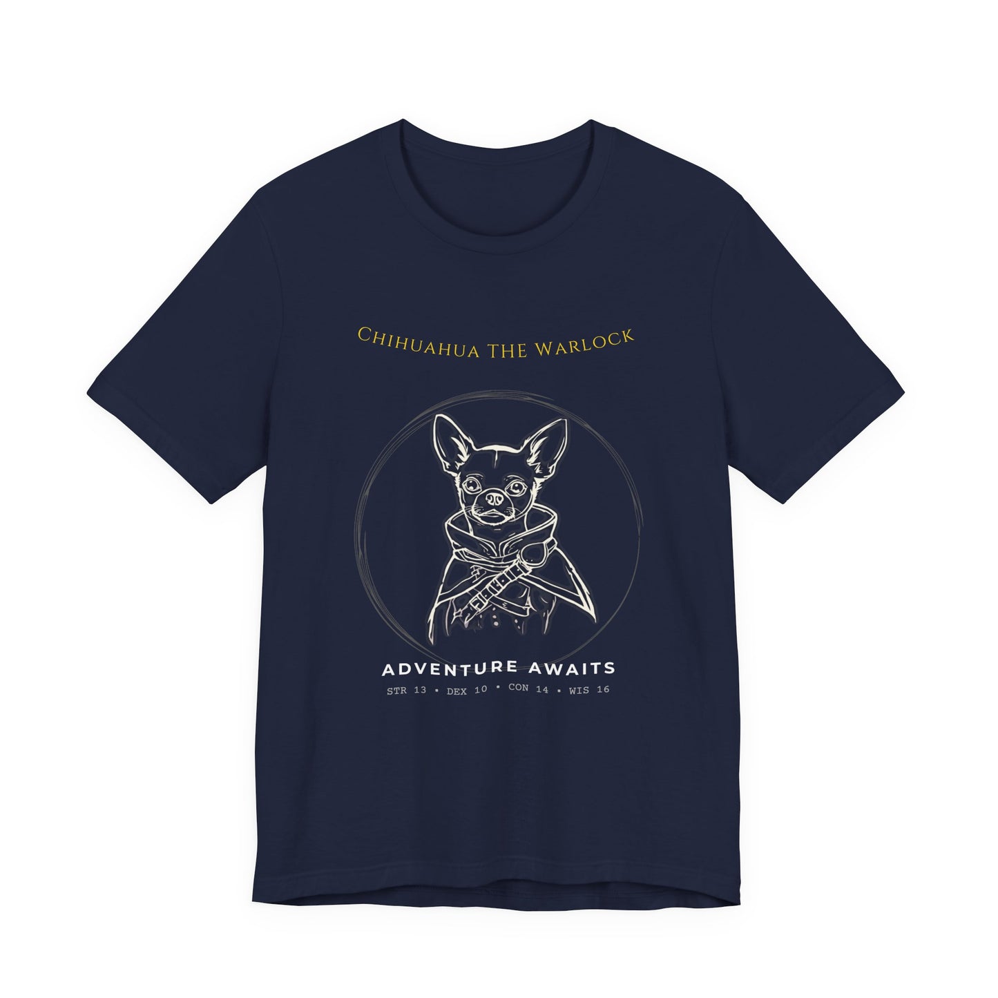 Chihuahua the Warlock Tee — Adventure Awaits Graphic T-Shirt