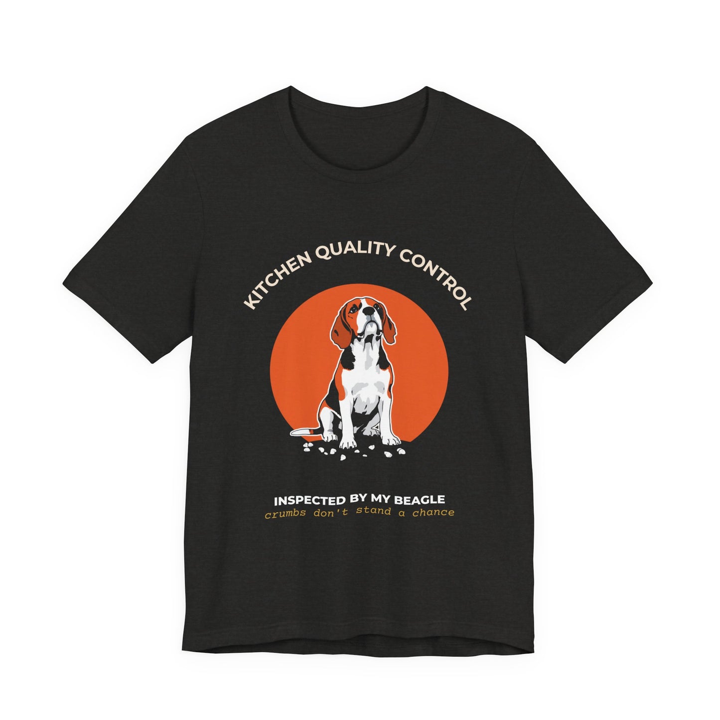 Beagle Kitchen Quality Control T-Shirt — "Inspected By My Beagle" Pet Lover Tee