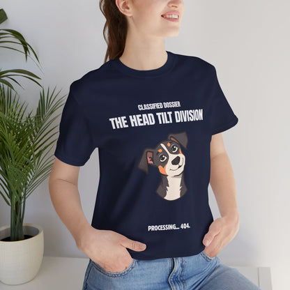 The Head Tilt Division Dog T-Shirt – Cute Tilting Pup Graphic Tee