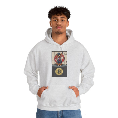 Unisex Heavy Blend bitcoin and darts™ Hooded Sweatshirt - Sniff Waggle And Walk