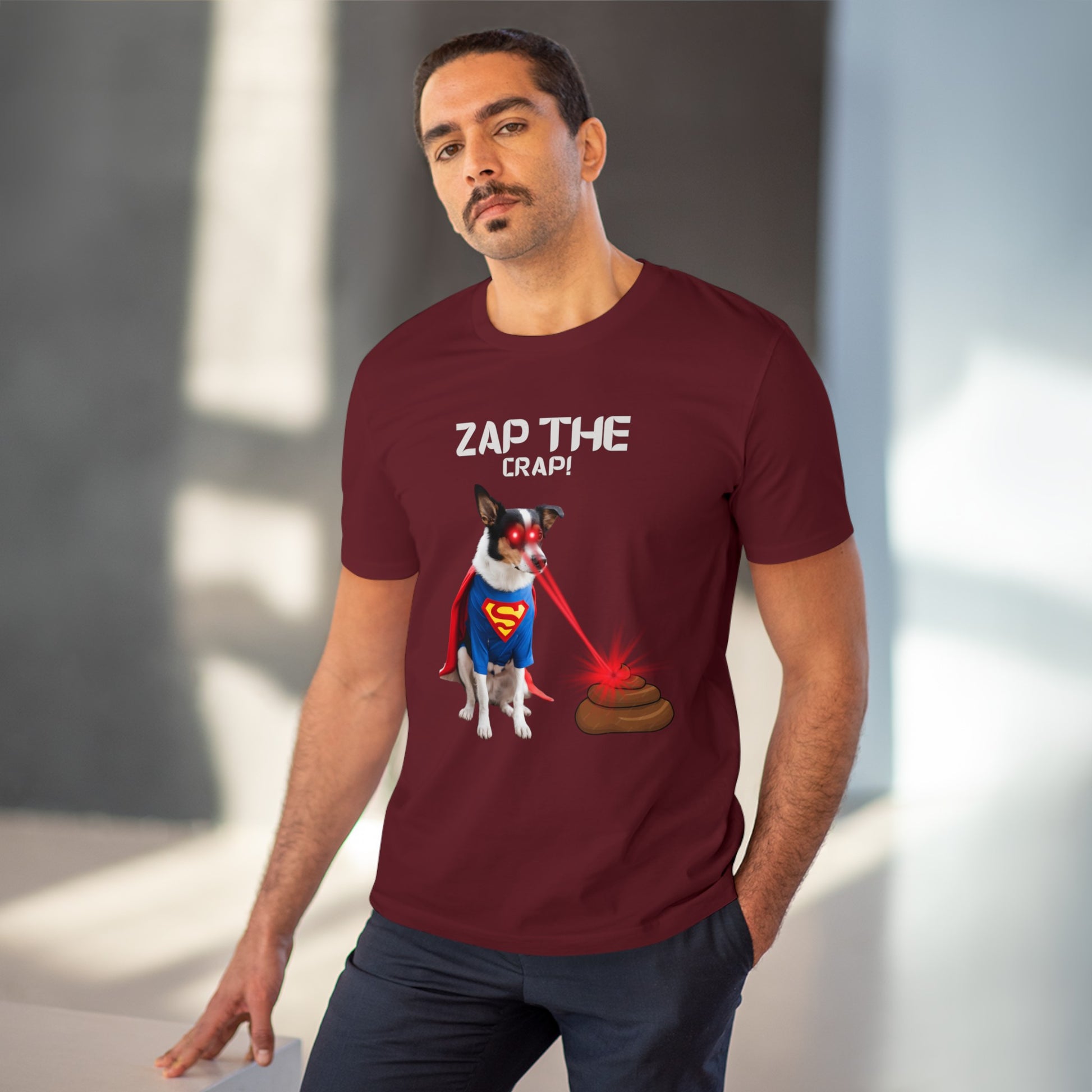 "ZAP THE CRAP" Organic Creator T-shirt - Unisex by Sniffwaggleandwalk™ - Sniff Waggle And Walk