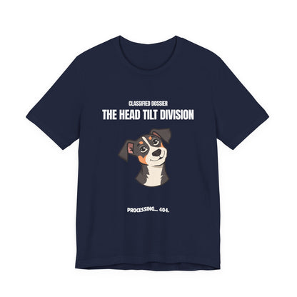 The Head Tilt Division Dog T-Shirt – Cute Tilting Pup Graphic Tee