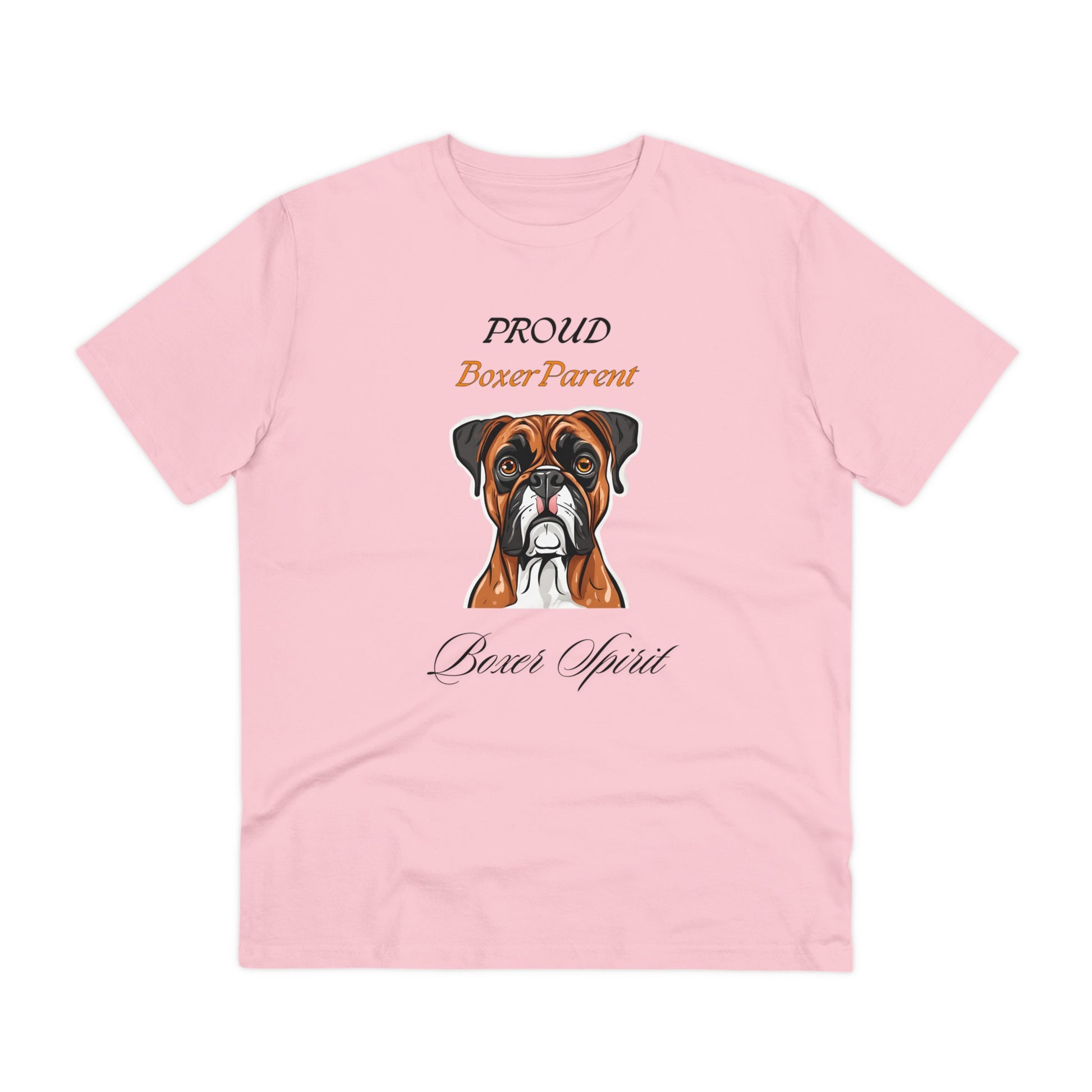 PROUD BOXER PARENT "Boxer Spirit" Soft Dog Themed Organic T-shirt - Unisex - Sniff Waggle And Walk