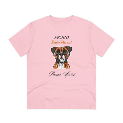 PROUD BOXER PARENT "Boxer Spirit" Soft Dog Themed Organic T-shirt - Unisex - Sniff Waggle And Walk