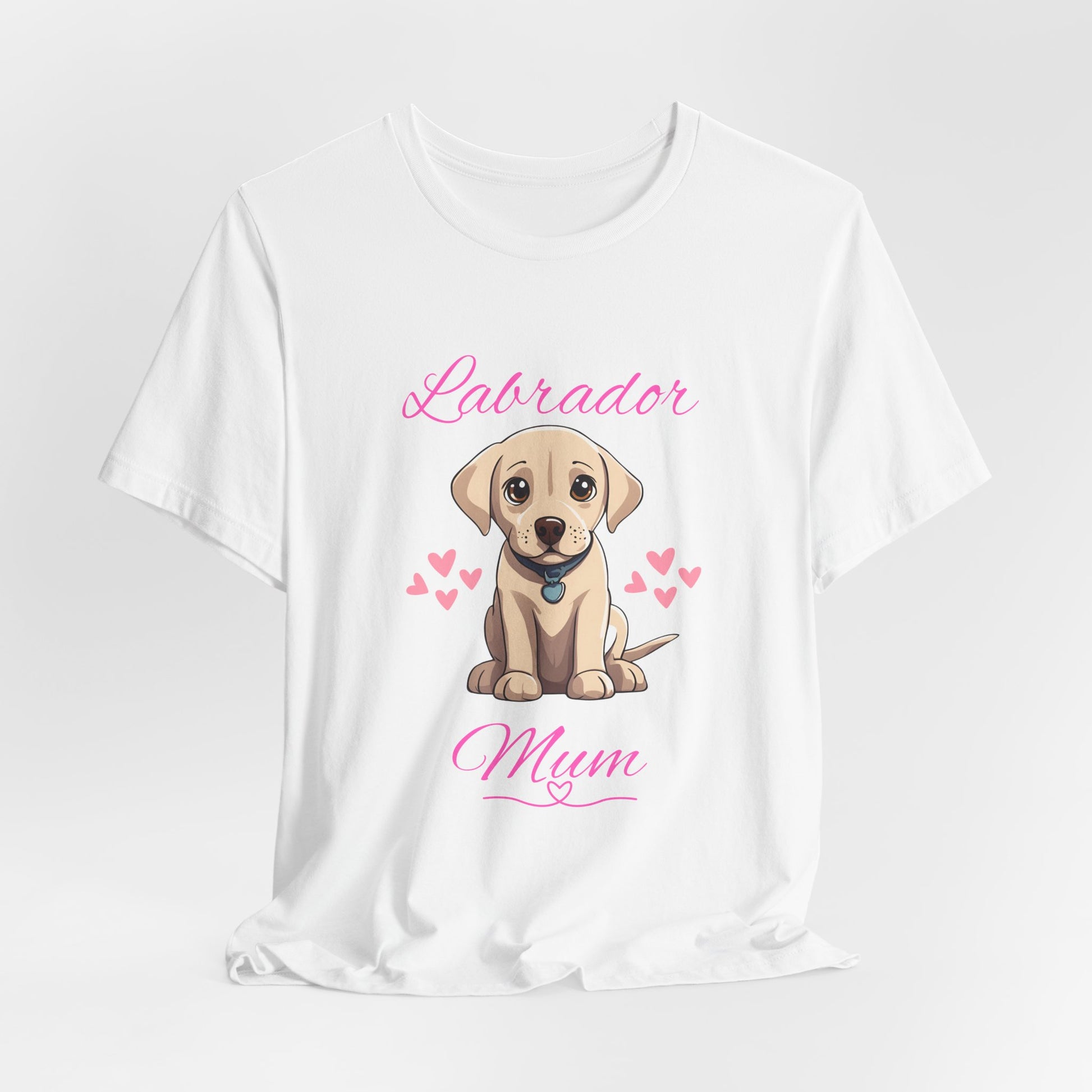 Labrador Mum T-Shirt — Natural — Golden Lab owner tee — SniffWaggleNWalk™