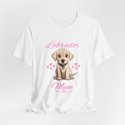 Labrador Mum T-Shirt — Natural — Golden Lab owner tee — SniffWaggleNWalk™