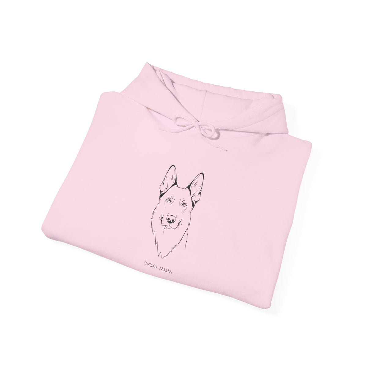 German Shepherd Dog Mum line art hoodie, gift for Shepherd mum