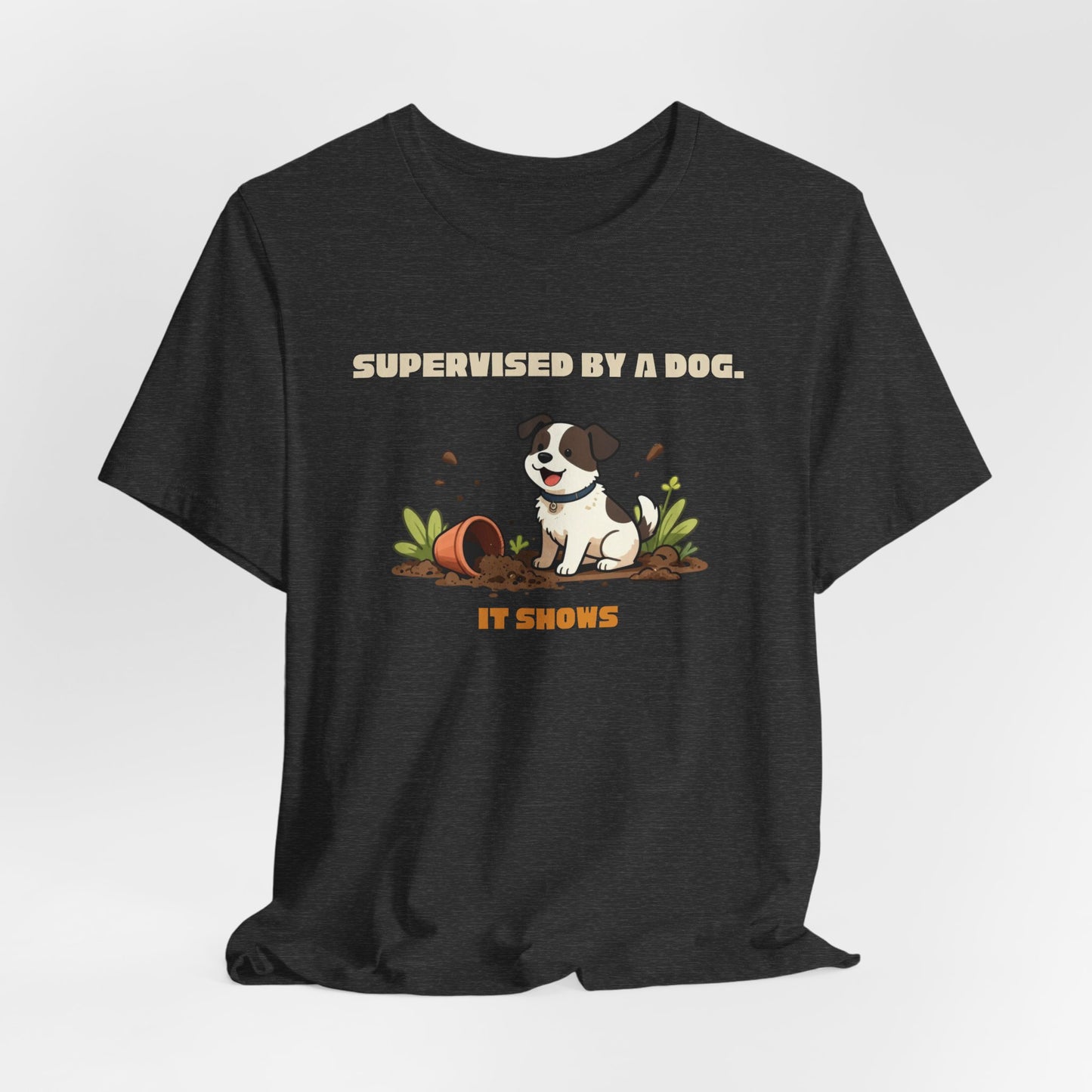 Funny gardening dog t-shirt gift for allotment lovers