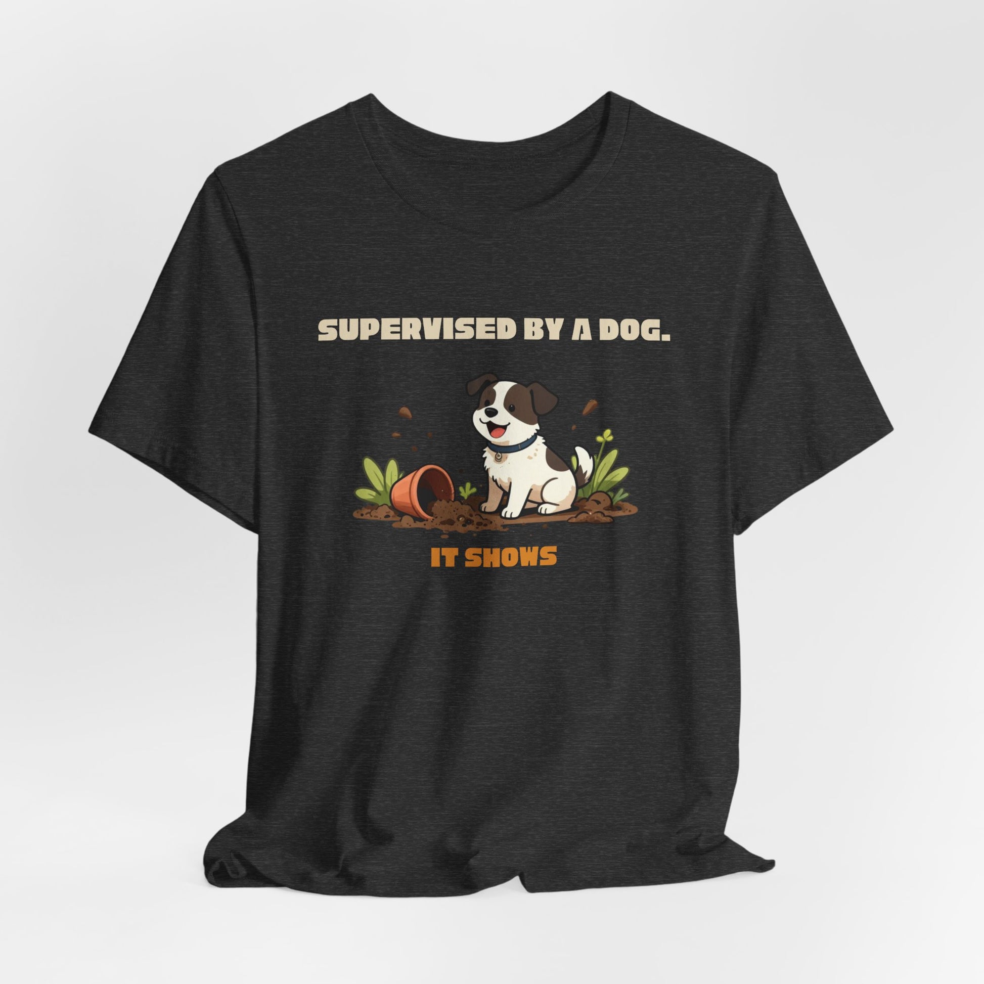 Funny gardening dog t-shirt gift for allotment lovers