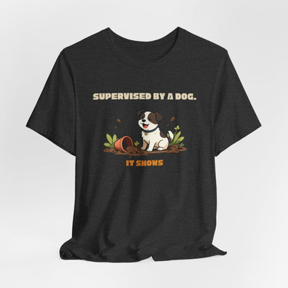 Funny gardening dog t-shirt gift for allotment lovers