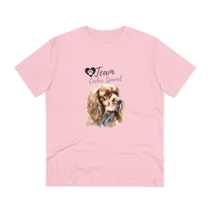 "TEAM COCKER SPANIEL" Organic T-shirt - Unisex by SniffwaggleNwalk™ - Sniff Waggle And Walk