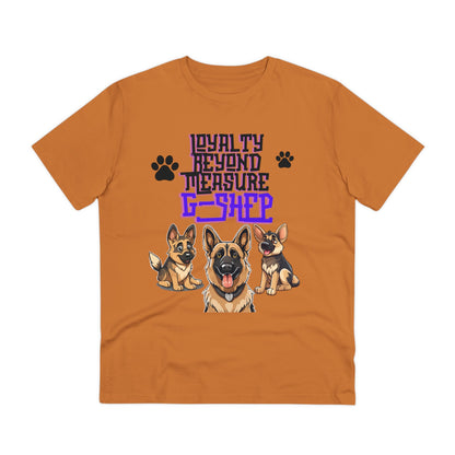 "LOYALTY BEYOND MEASURE G-SHEP" Organic T-shirt - Unisex GERMAN SHEPHERD LOVERS by SniffWaggleNWalk™ - Sniff Waggle And Walk