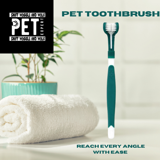 3 sided pet toothbrush