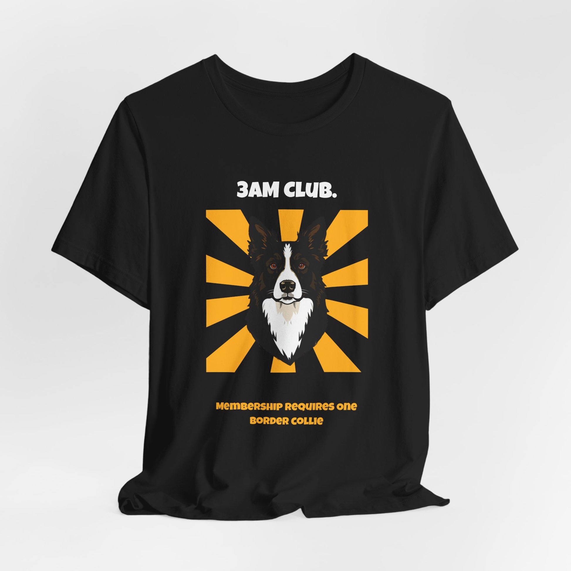 3AM Club Border Collie T-Shirt — SniffWaggleNWalk detail 09