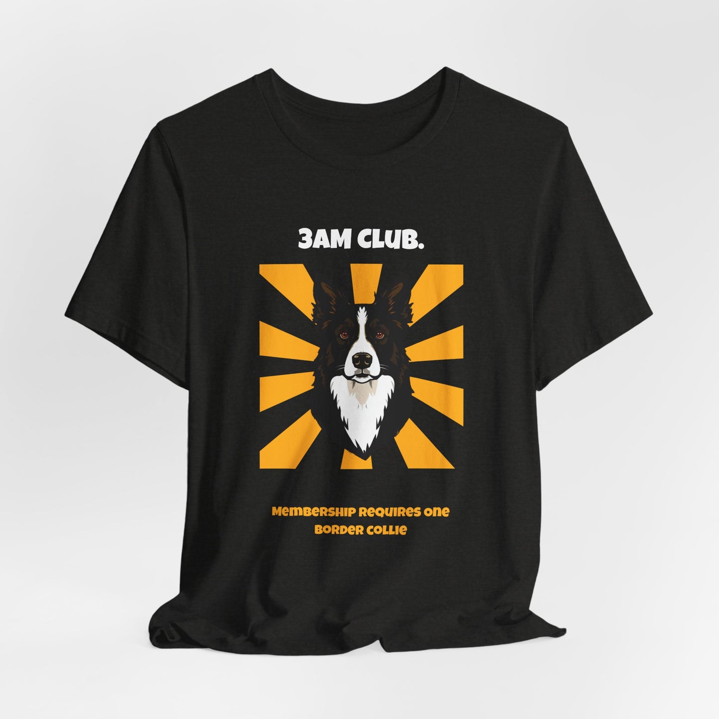 3AM Club Border Collie T-Shirt — SniffWaggleNWalk detail 15