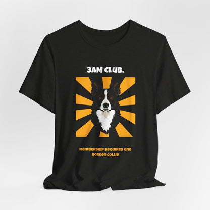 3AM Club Border Collie T-Shirt — SniffWaggleNWalk detail 15
