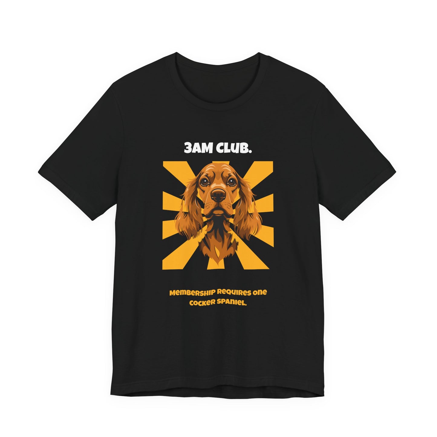 3AM Club Cocker Spaniel T-Shirt — SniffWaggleNWalk detail 06