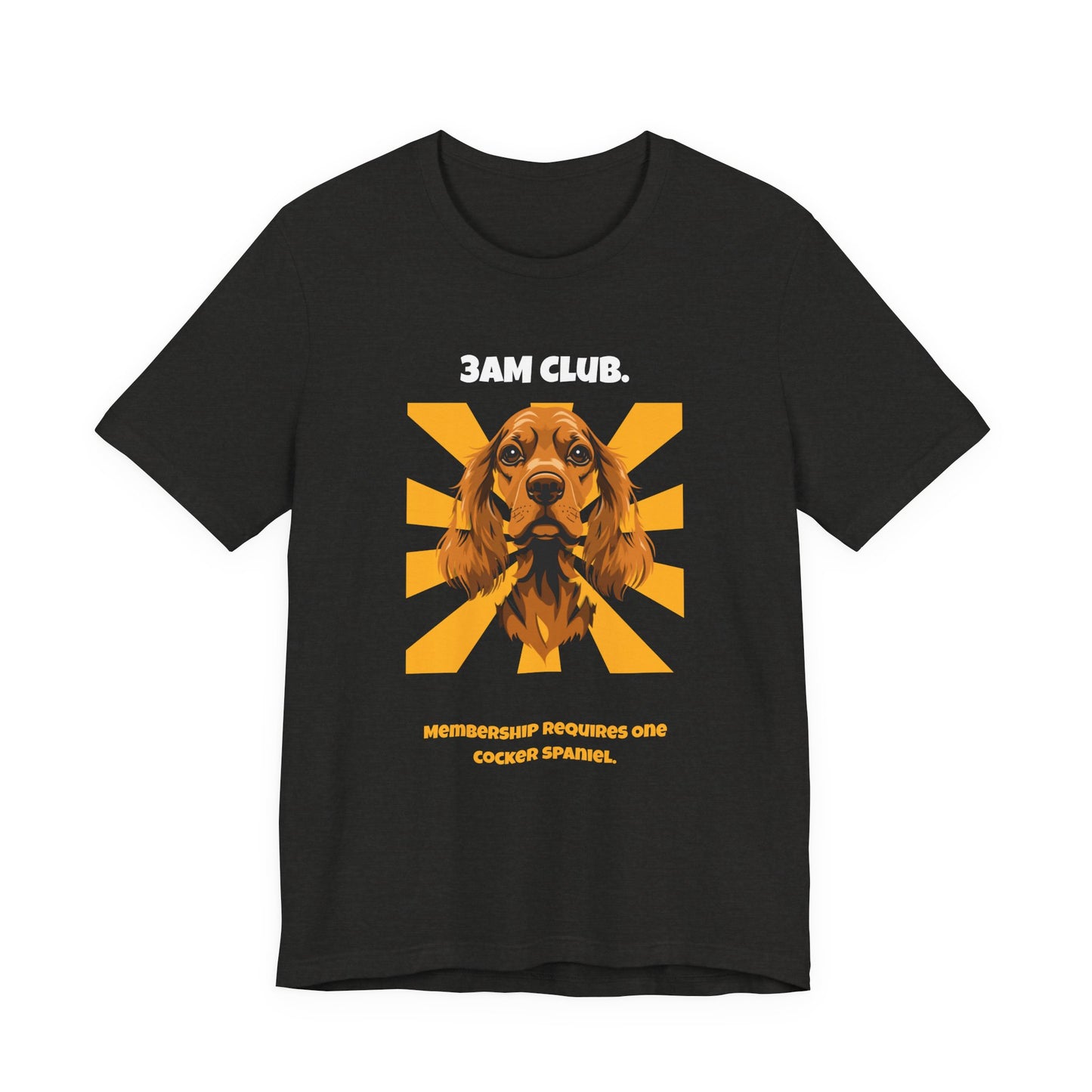 3AM Club Cocker Spaniel T-Shirt — SniffWaggleNWalk detail 11