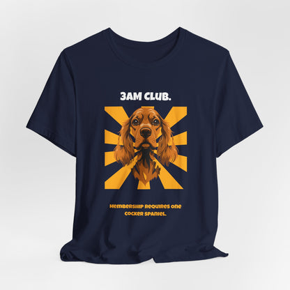 3AM Club Cocker Spaniel T-Shirt — SniffWaggleNWalk detail 27