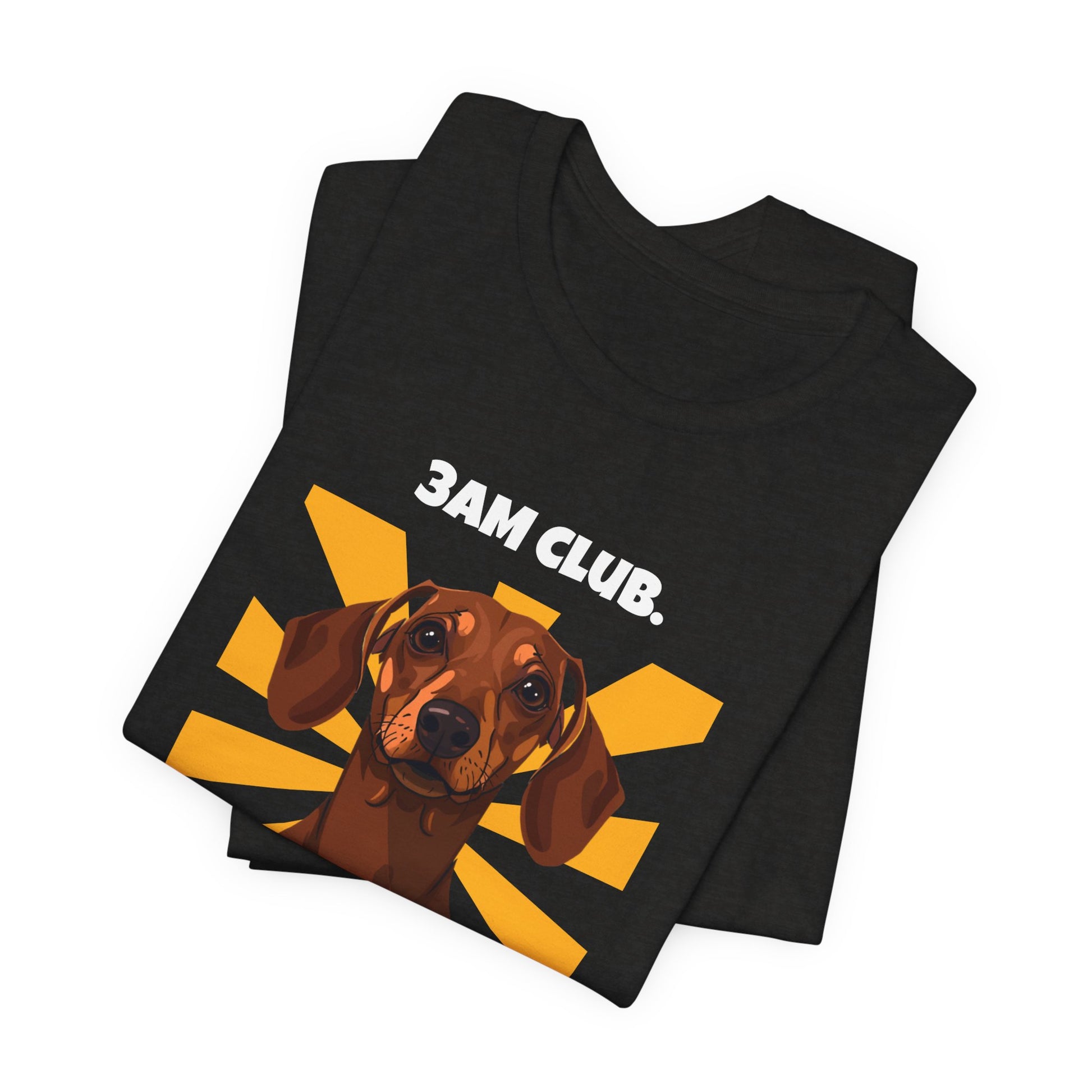 3AM Club Dachshund T-Shirt — SniffWaggleNWalk detail 14