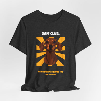 3AM Club Dachshund T-Shirt — SniffWaggleNWalk detail 21