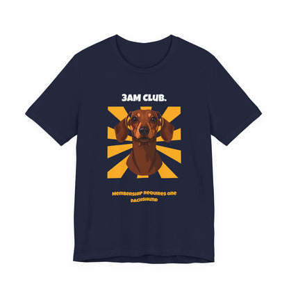 3AM Club Dachshund T-Shirt — SniffWaggleNWalk detail 24