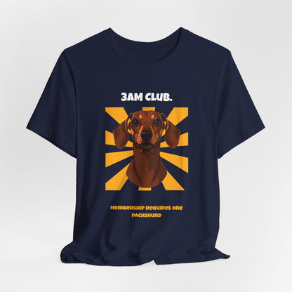 3AM Club Dachshund T-Shirt — SniffWaggleNWalk detail 27