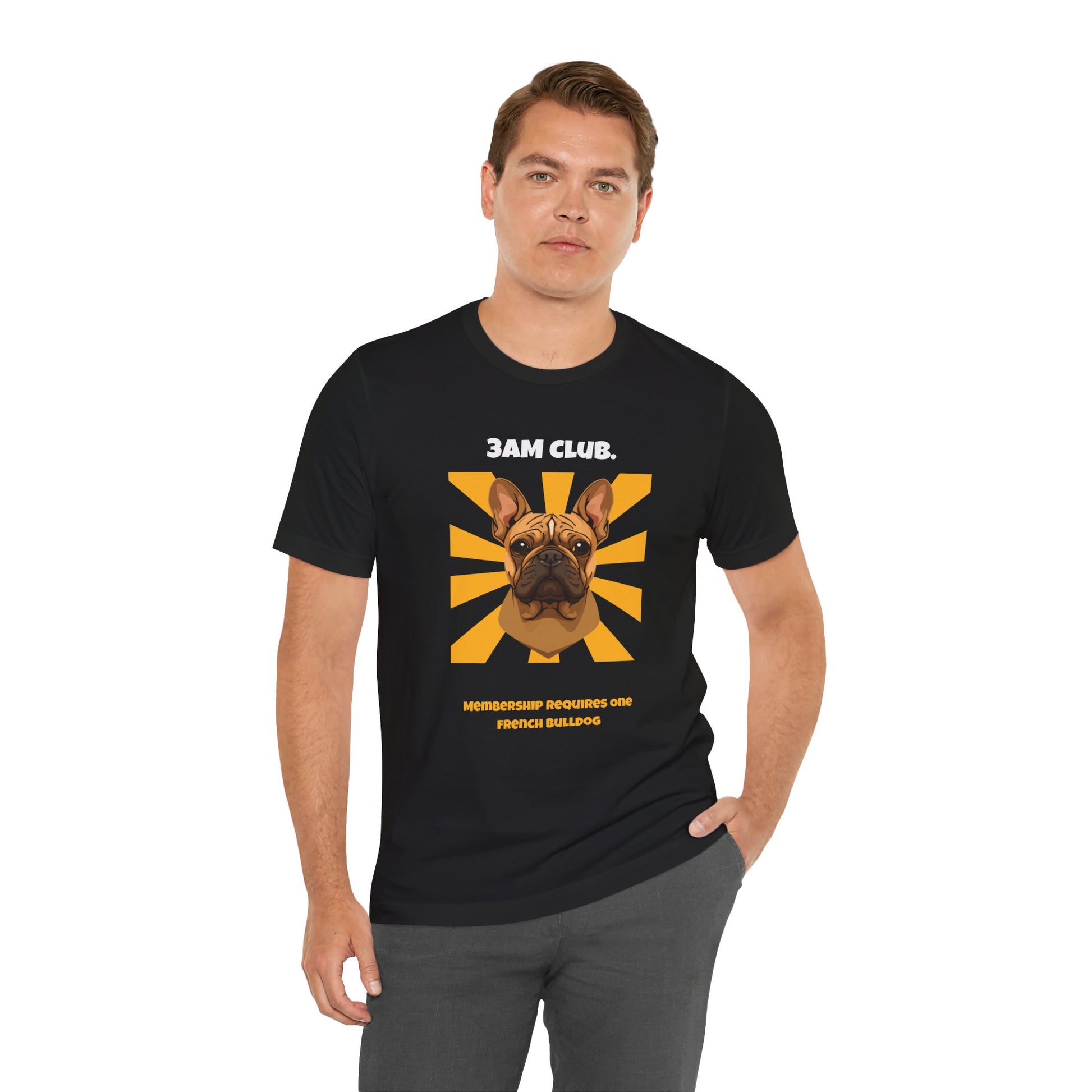 3AM Club French Bulldog T-Shirt — SniffWaggleNWalk detail 05