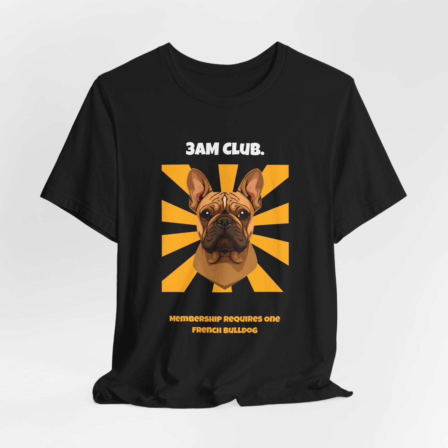 3AM Club French Bulldog T-Shirt — SniffWaggleNWalk detail 09