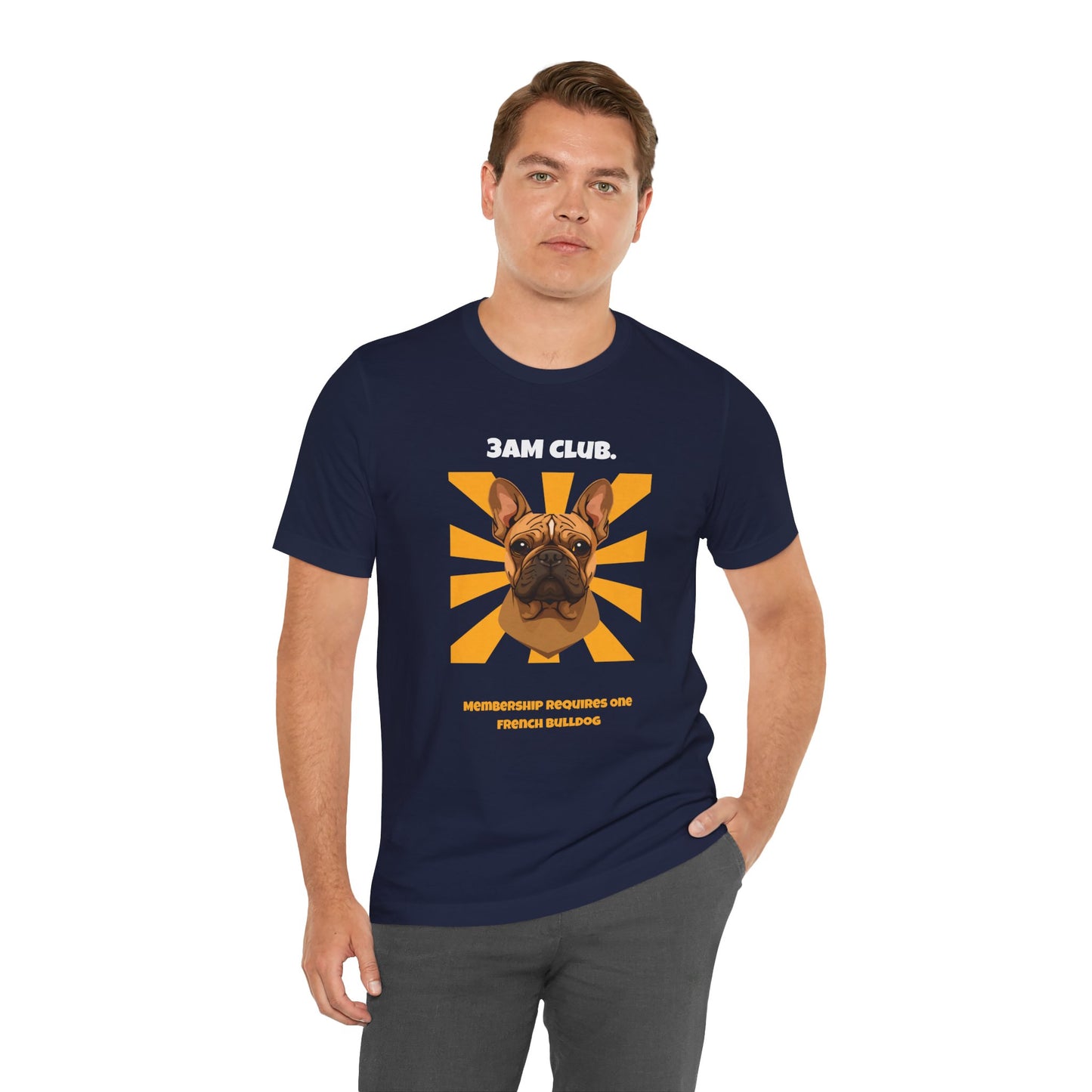 3AM Club French Bulldog T-Shirt — SniffWaggleNWalk detail 23