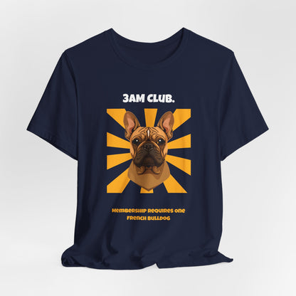 3AM Club French Bulldog T-Shirt — SniffWaggleNWalk detail 27