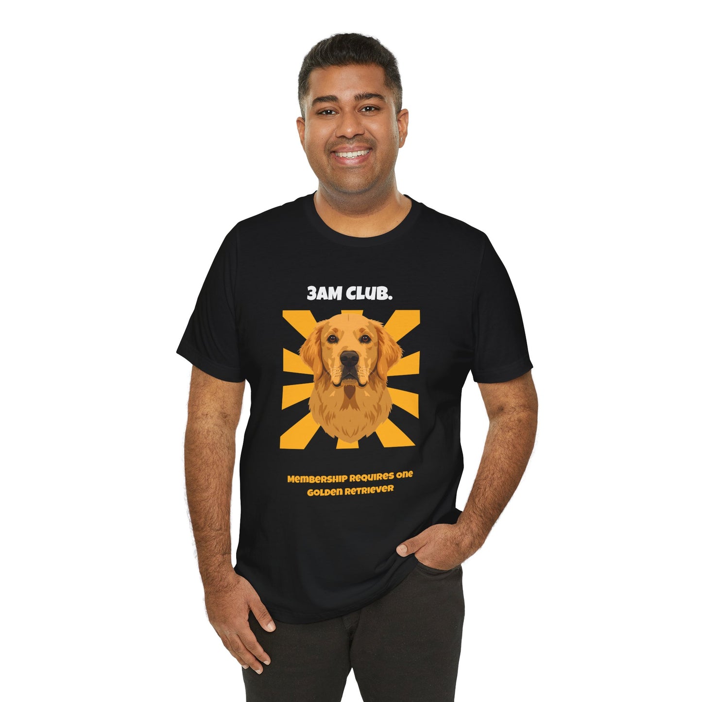 3AM Club Golden Retriever T-Shirt — SniffWaggleNWalk detail 05