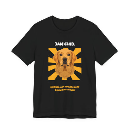 3AM Club Golden Retriever T-Shirt — SniffWaggleNWalk detail 06
