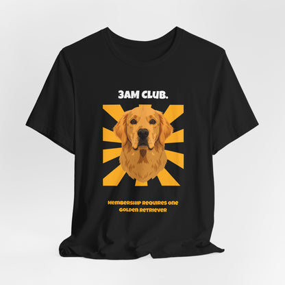 3AM Club Golden Retriever T-Shirt — SniffWaggleNWalk detail 09