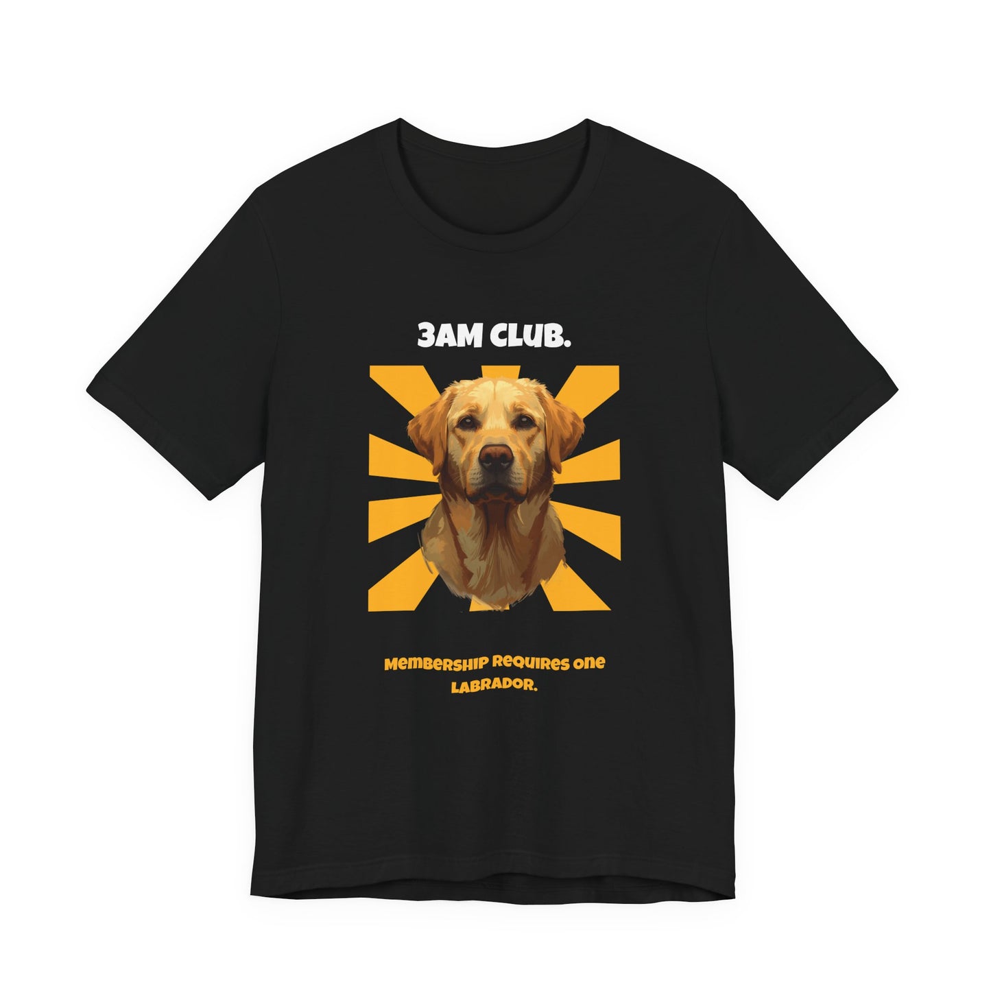 3AM Club Labrador T-Shirt — SniffWaggleNWalk detail 06