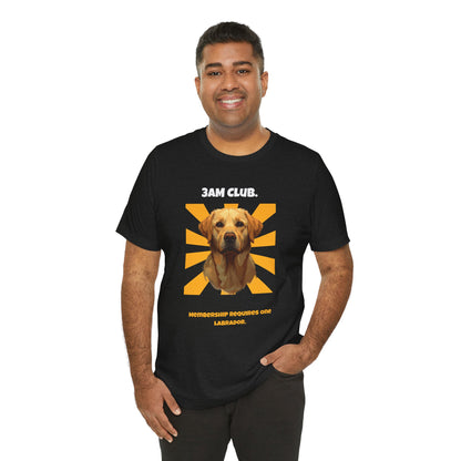 3AM Club Labrador T-Shirt — SniffWaggleNWalk detail 11