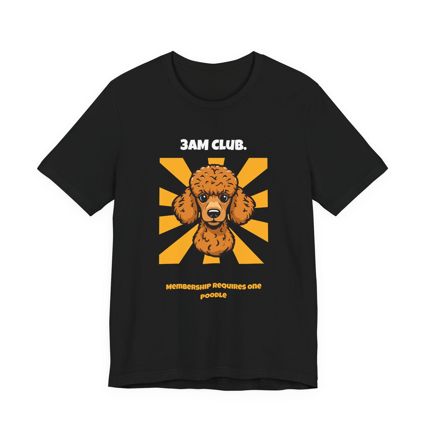 3AM Club Poodle T-Shirt — SniffWaggleNWalk detail 06
