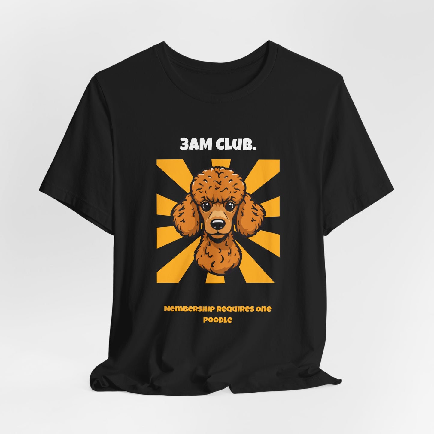 3AM Club Poodle T-Shirt — SniffWaggleNWalk detail 09