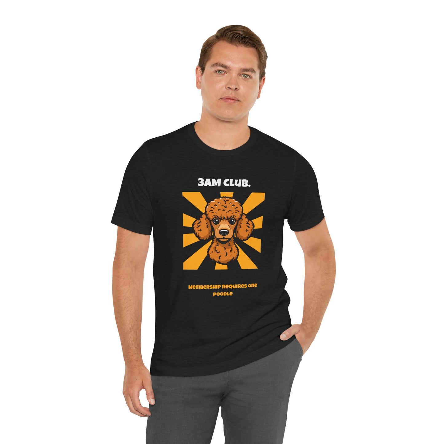 3AM Club Poodle T-Shirt — SniffWaggleNWalk detail 11